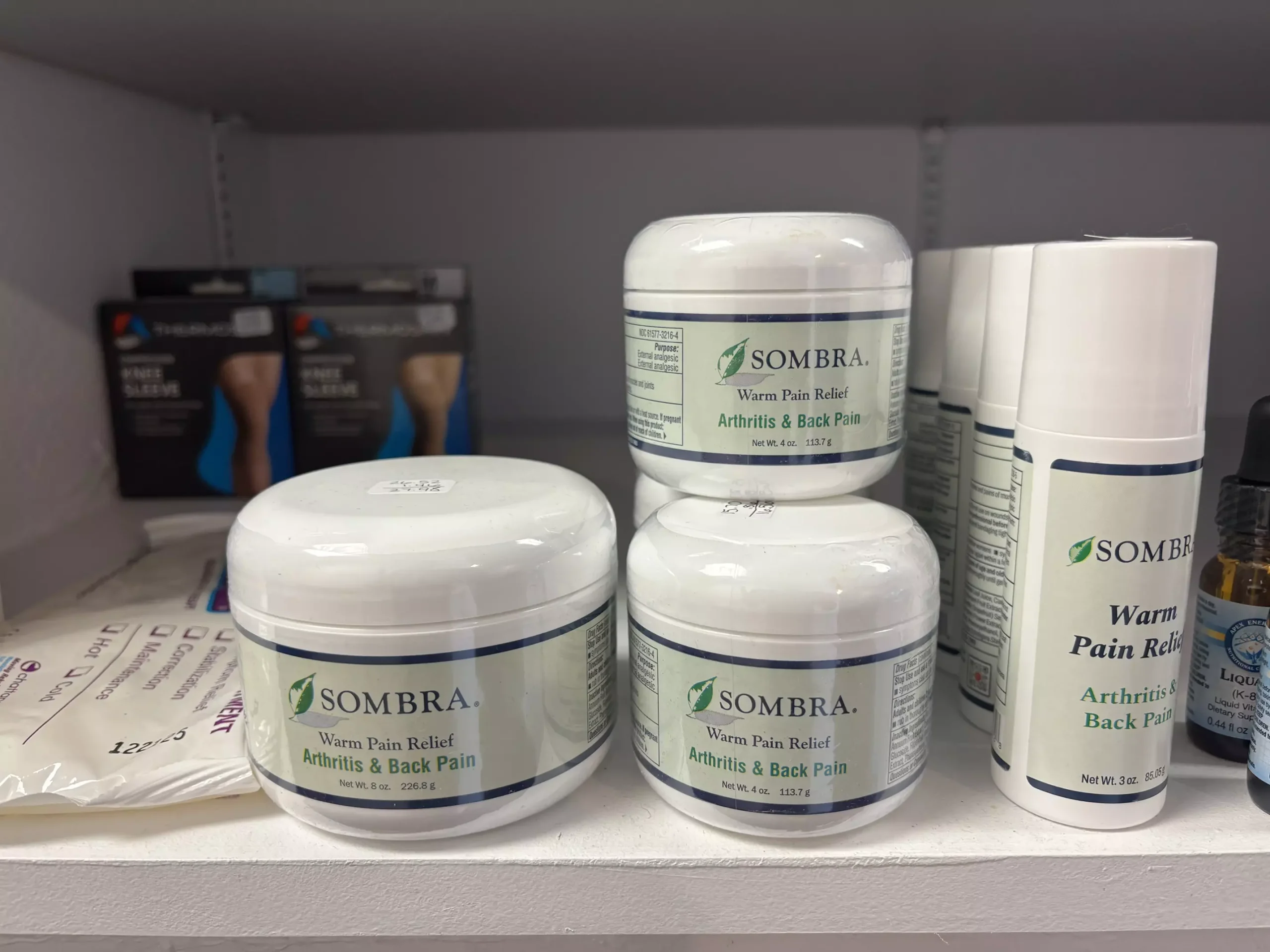 Sombra Warm Pain Relief topical products for arthritis and back pain